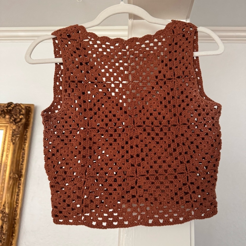 DISSH Crochet Top & Skirt Set